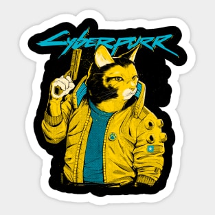 Cyberpurr Sticker